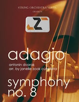 Adagio from Symphony No. 8 Orchestra sheet music cover